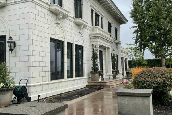 Historic old brick building called sprunk house